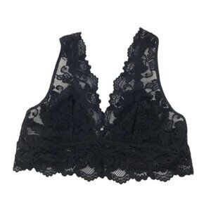 Black lace bralette adjustable  straps